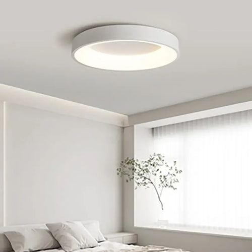 AuroraGlans - Scandinavian Round LED Ceiling Lamps for Living Room & Bedroom | Bowlift