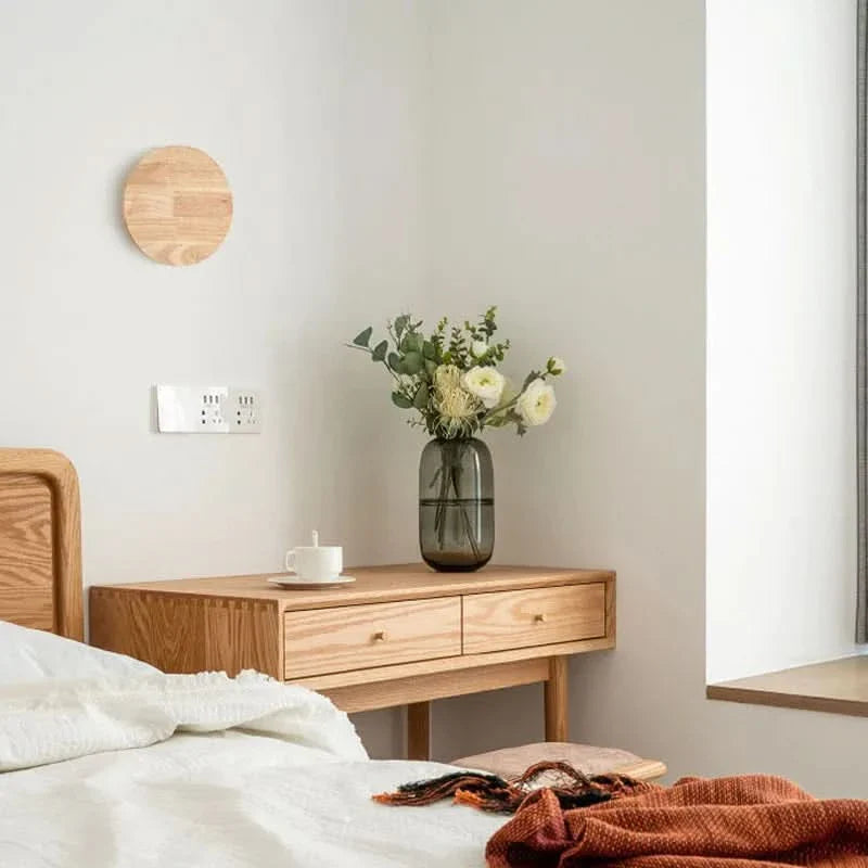 BowLift | LuxeRadiant Scandinavian Wooden Wall Lamp