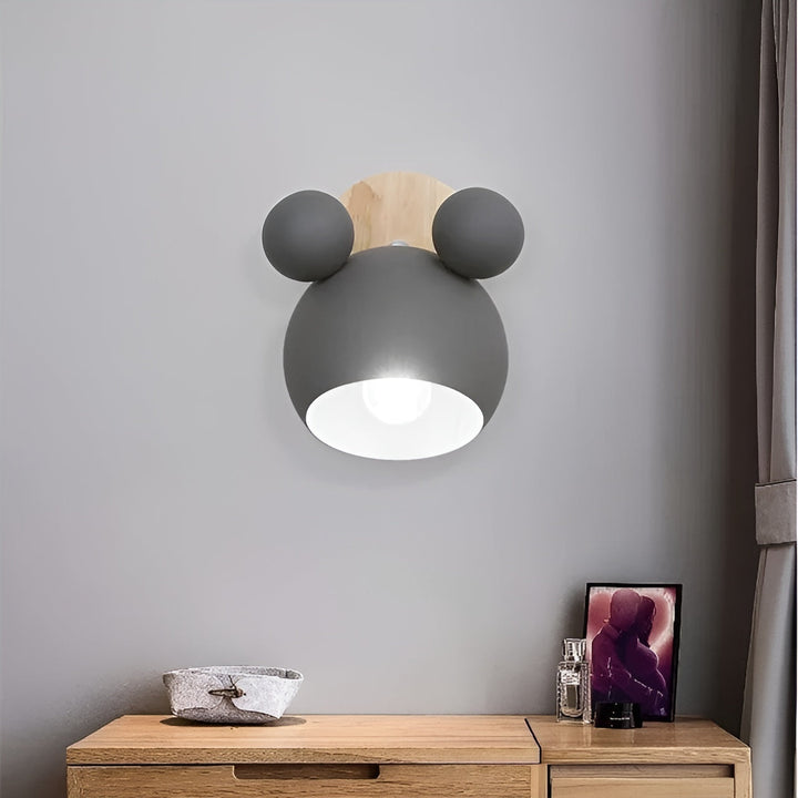 Wall lamp in Mickey design – Decorative and Modern | Perfect for children's room & living room | Bowlift