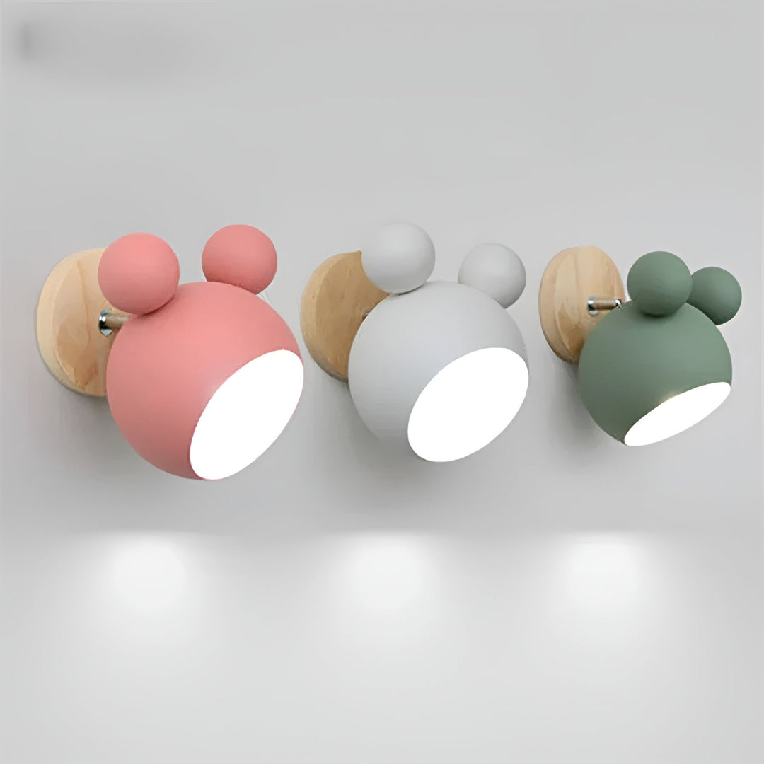 Wall lamp in Mickey design – Decorative and Modern | Perfect for children's room & living room | Bowlift