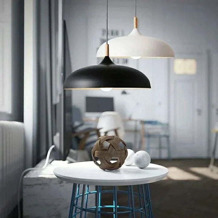BowLift | Scandinavian Oak LED Ceiling Light Fixture