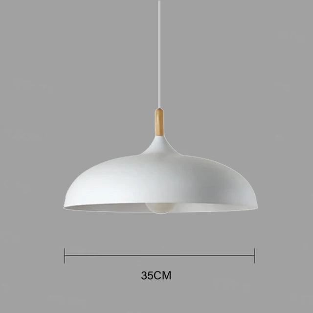 BowLift | NordicOak Scandinavian Oak Ceiling Light – Modern LED Pendant Lamp