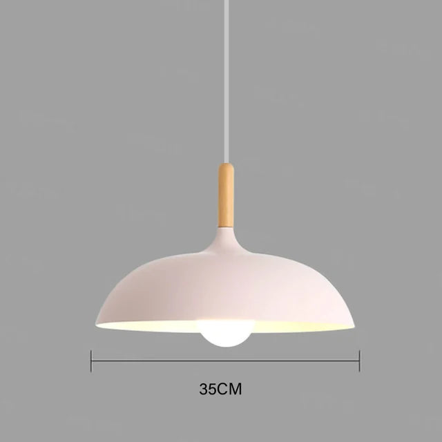 BowLift | NordicOak Scandinavian Oak Ceiling Light – Modern LED Pendant Lamp