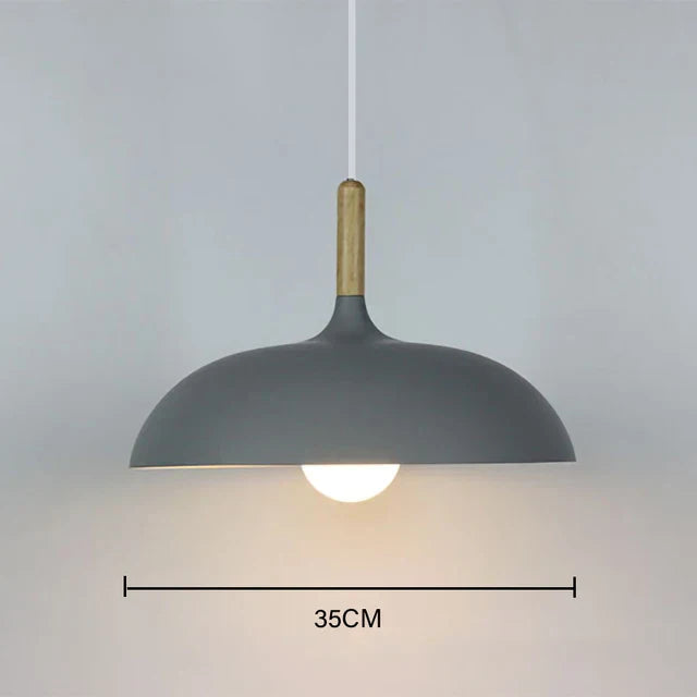 BowLift | NordicOak Scandinavian Oak Ceiling Light – Modern LED Pendant Lamp