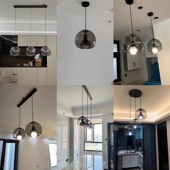 BowLift | LumiGlow Pendant Light - Contemporary Glass Hanging Lamp for Luxurious Interiors