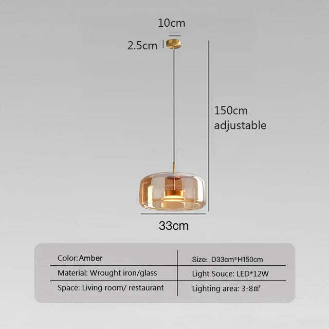 Minimalist Glass Pendant Lamp - Elegant and Sleek Lighting for Any Space | Bowlift