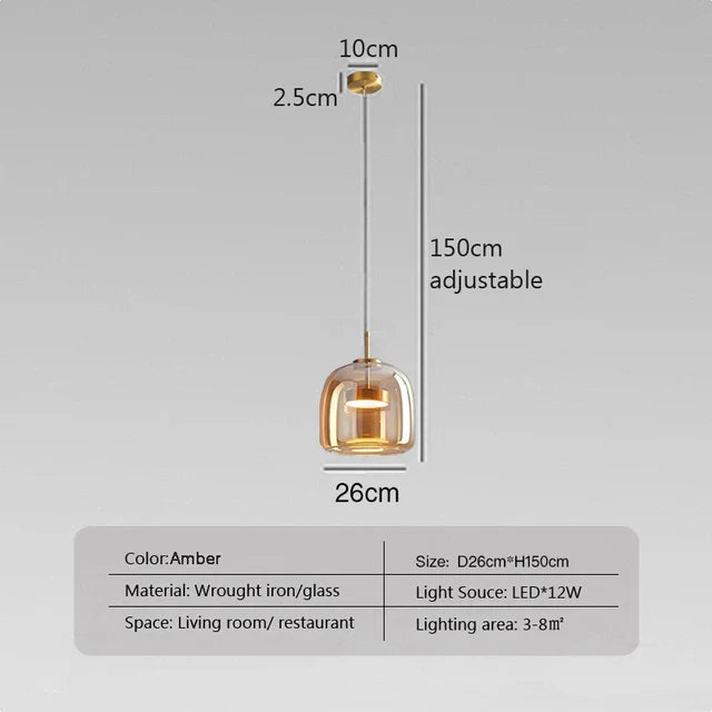 NordicGlow - Minimalistic LED Pendant Lamp for a Timeless Look | Bowlift