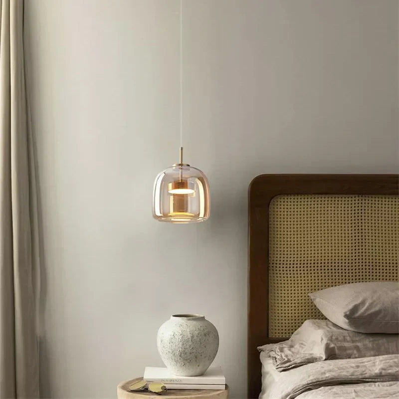 BowLift | CrystalGlow Pendant Light - elegant pendant light made of clear glass