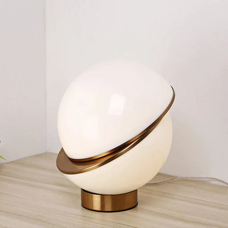 BowLift | Scandinavian SnowGlobe Lamp – Elegant White Sphere