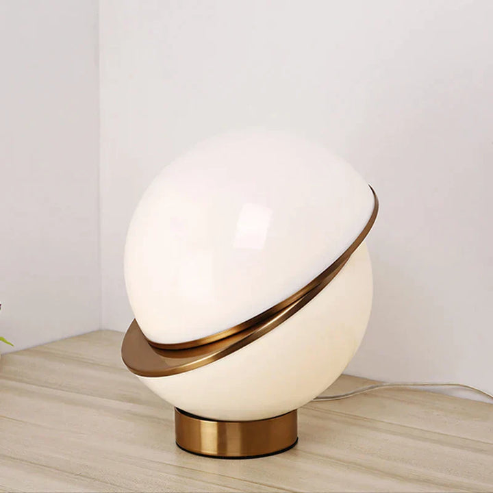 BowLift | Scandinavian SnowGlobe Lamp – Elegant White Sphere