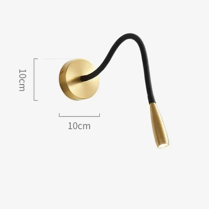Modern wall lamp with flexible arm for indoor use – Adjustable LED wall light for living room and bedroom | Bowlift