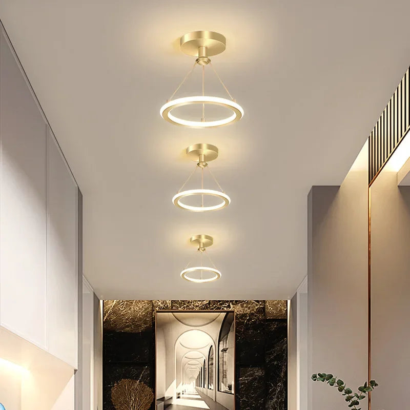Modern LED ceiling light for hallway & entrance area, minimalist lighting | Bowlift