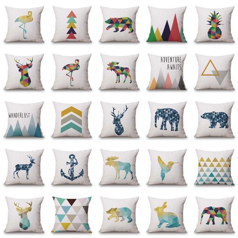 BowLift | Geometric Animal Cushion Cover