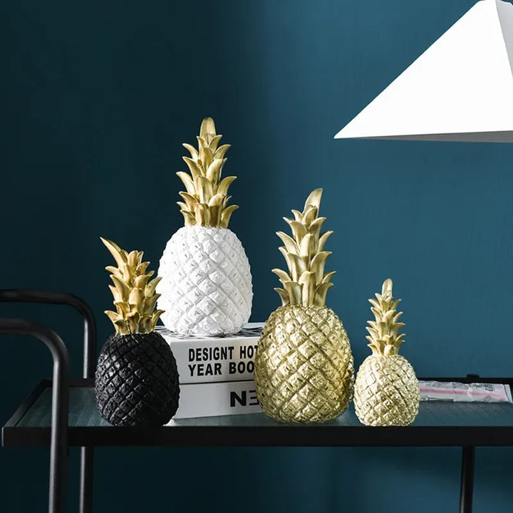Golden Pineapple Decoration, Exclusive Home Accent for Modern Interior Design | Bowlift