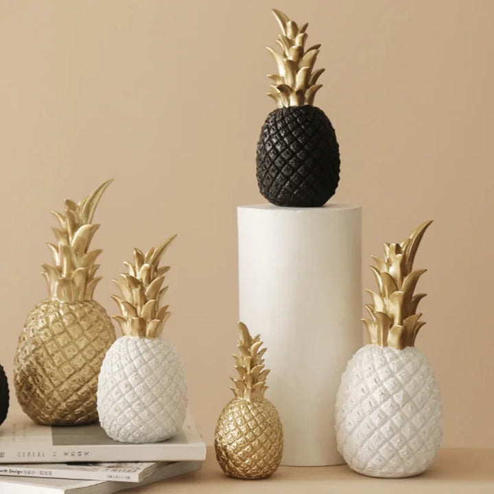 Golden Pineapple Decoration, Exclusive Home Accent for Modern Interior Design | Bowlift