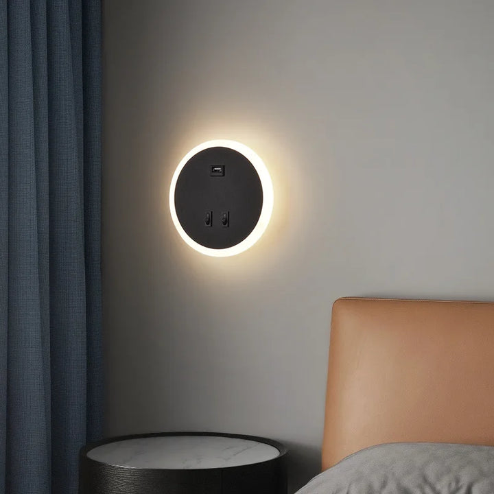 Modern LED Wall Light with USB Charging Function – Dimmable, Ambient Lighting for Living Room and Bedroom | Bowlift