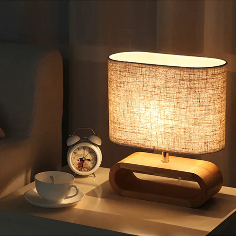 BowLift | Scandinavian Wooden Table Lamp – Elegant and Handmade