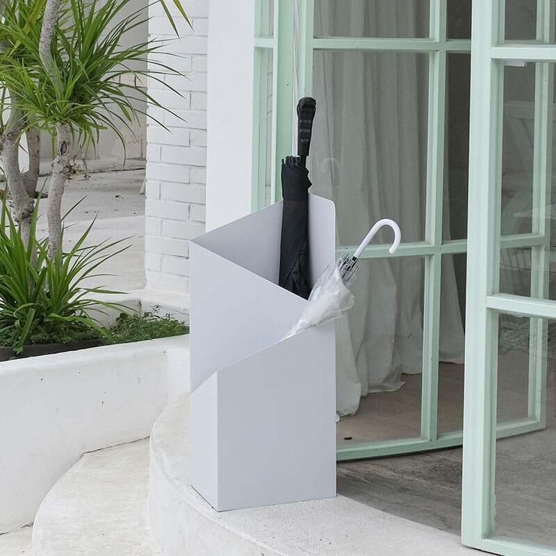BowLift | DripFrame Umbrella Stand with Drip Tray – Scandinavian Minimalist Metal Umbrella Holder