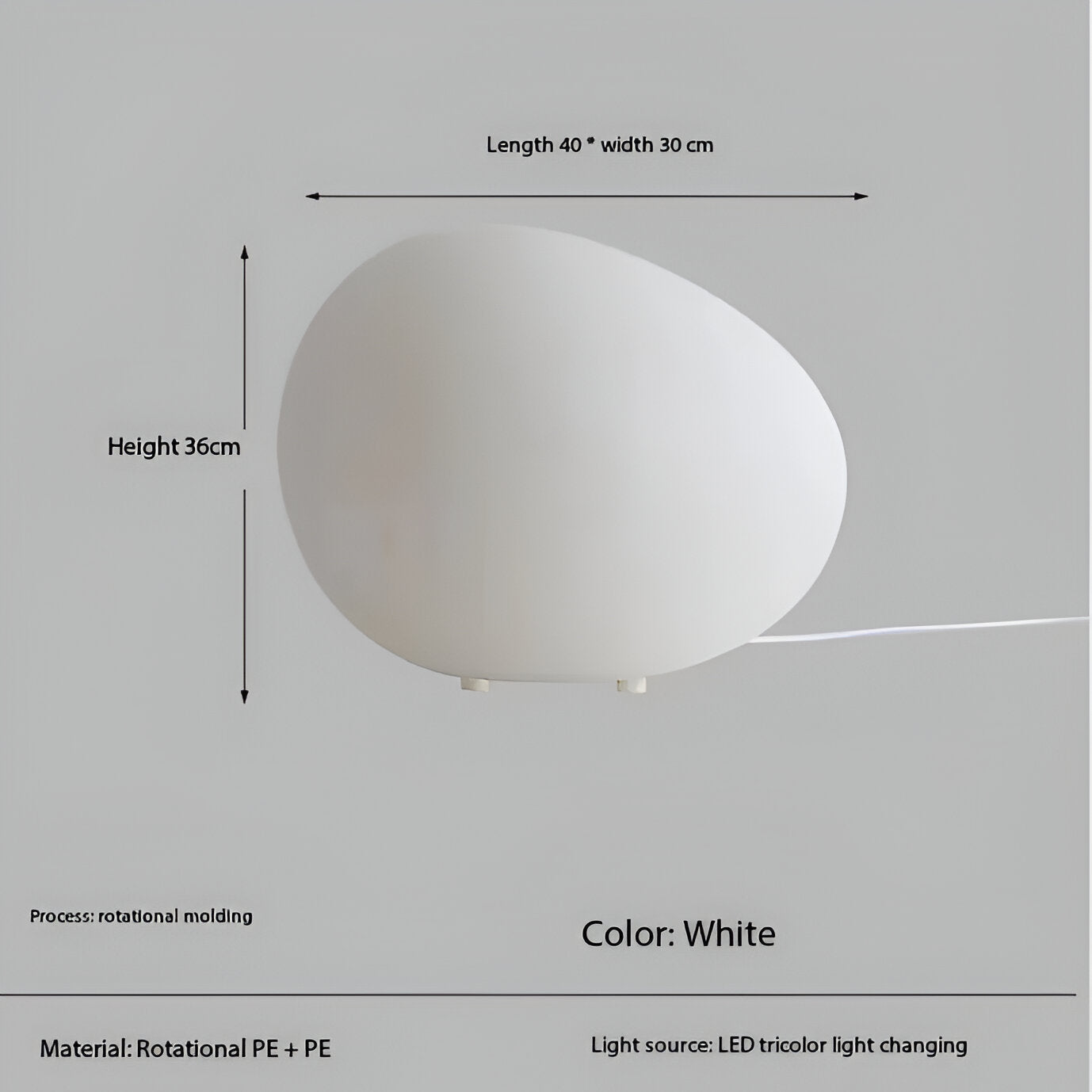 BowLift | Round Metal Table Lamp in Scandinavian Design