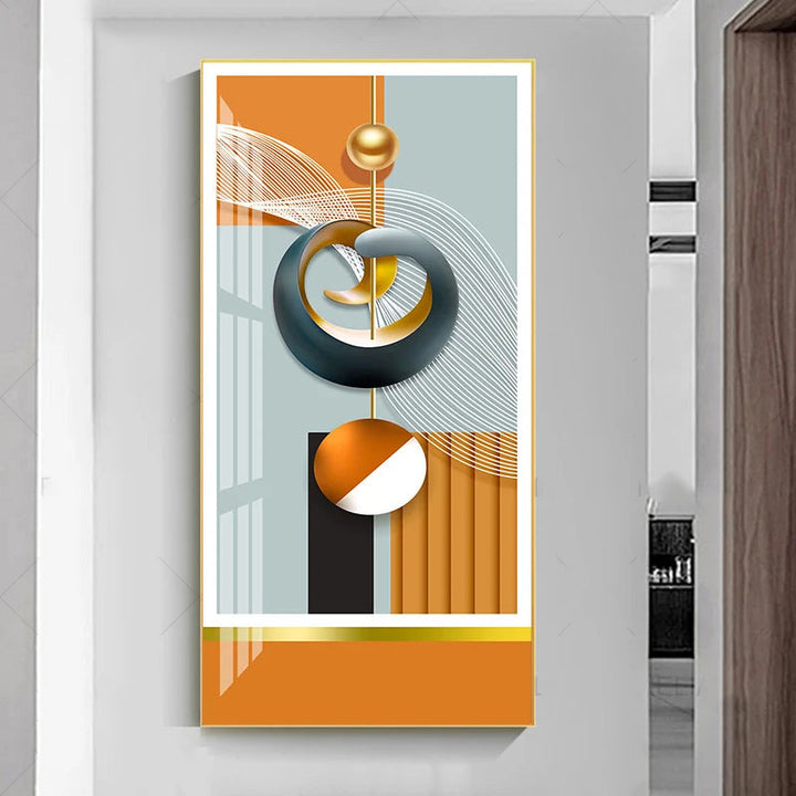 Nordic Celestial Harmony Wall Art Fine Art Canvas Prints Light Luxury Abstract Auspicious Pictures For Modern Apartment Living Room Foyer Art Decor | Bowlift
