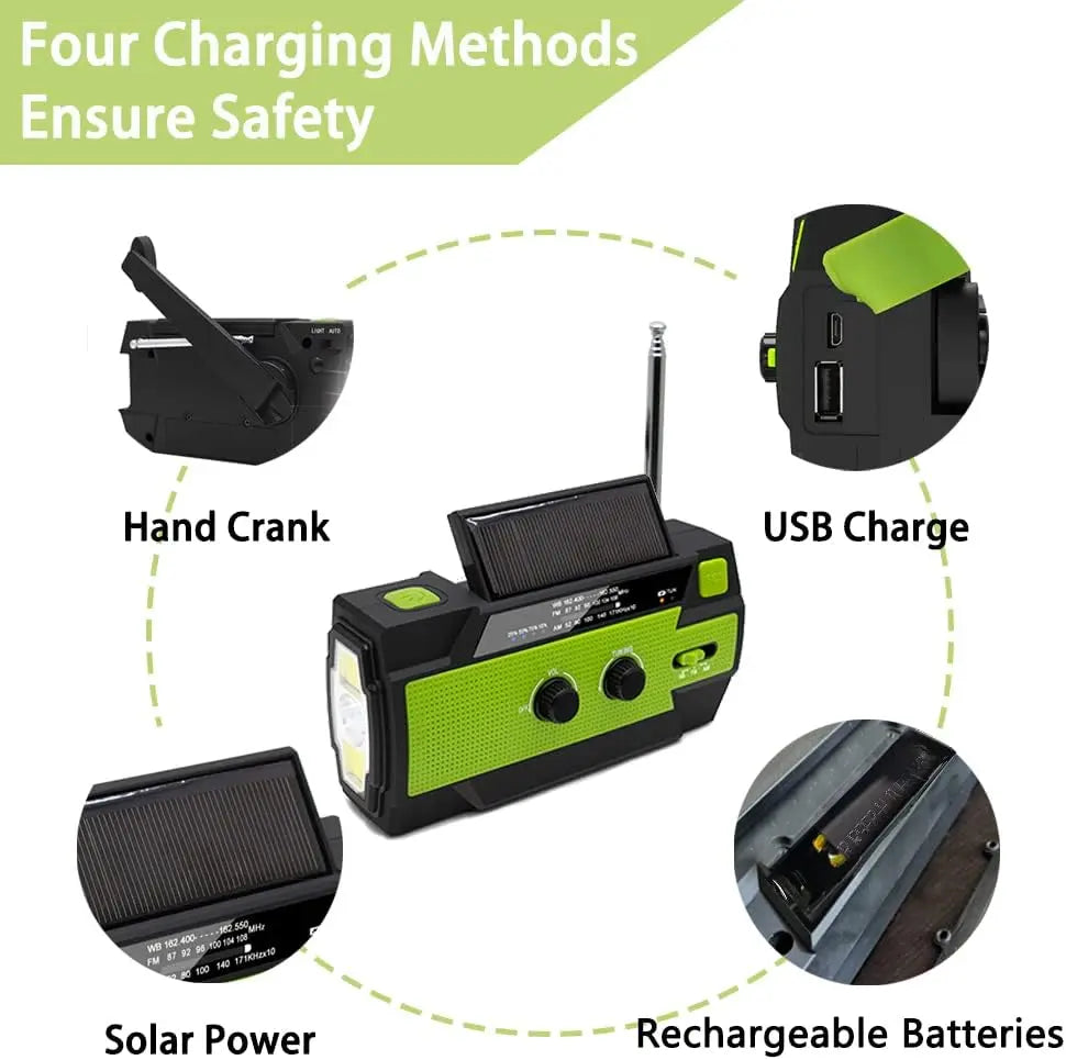 BowLift | Emergency Solar Radio with Power Bank and SOS Alarm