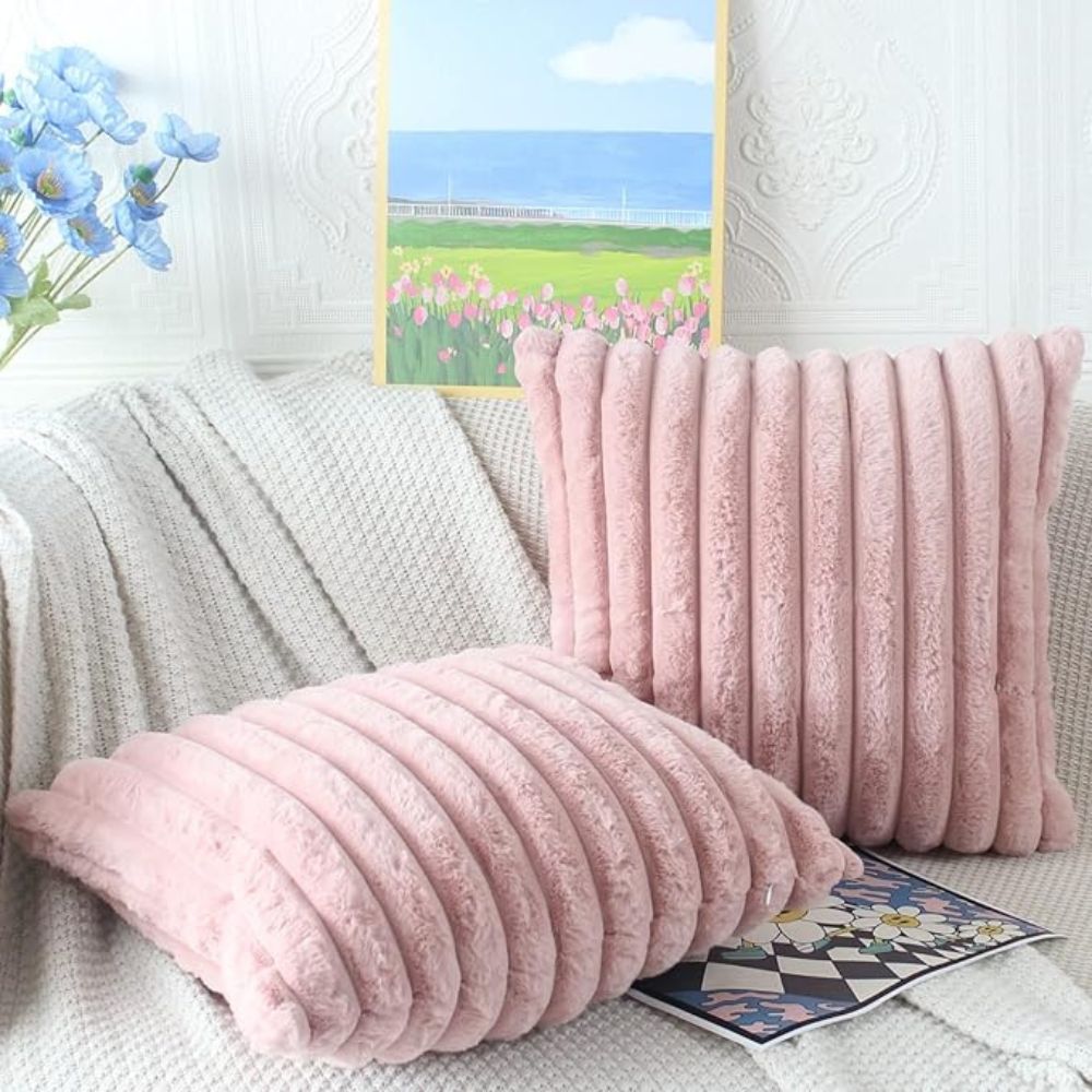 BowLift | Nouvia Faux Fur Plush Cushion Cover