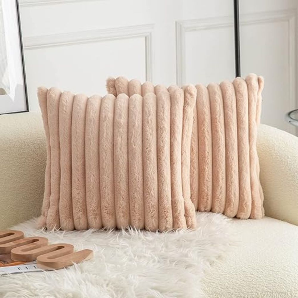 BowLift | Nouvia Faux Fur Plush Cushion Cover
