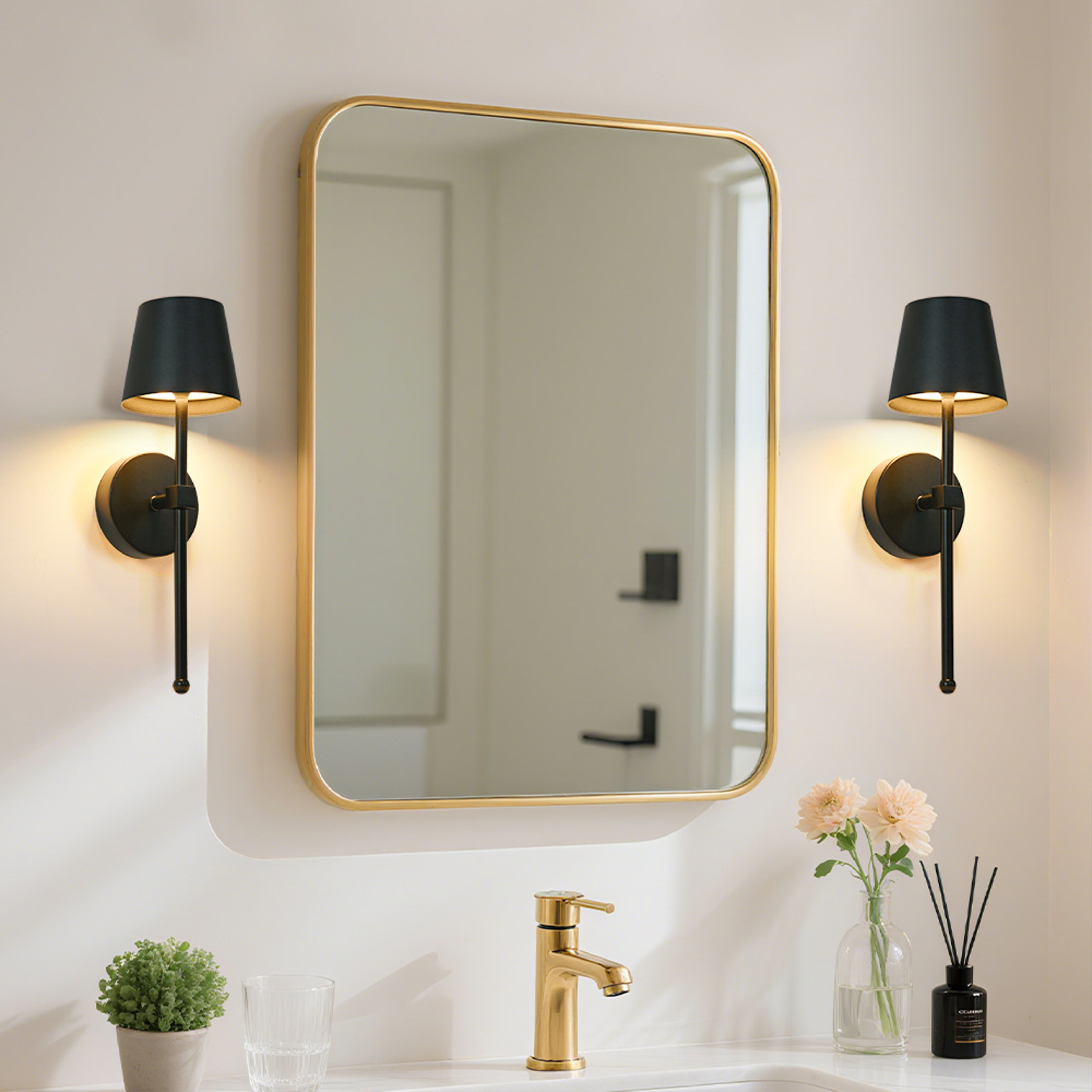 BowLift | Modern Wireless LED Wall Lamp with Metal Housing – Wall Sconce for Bedroom and Living Room