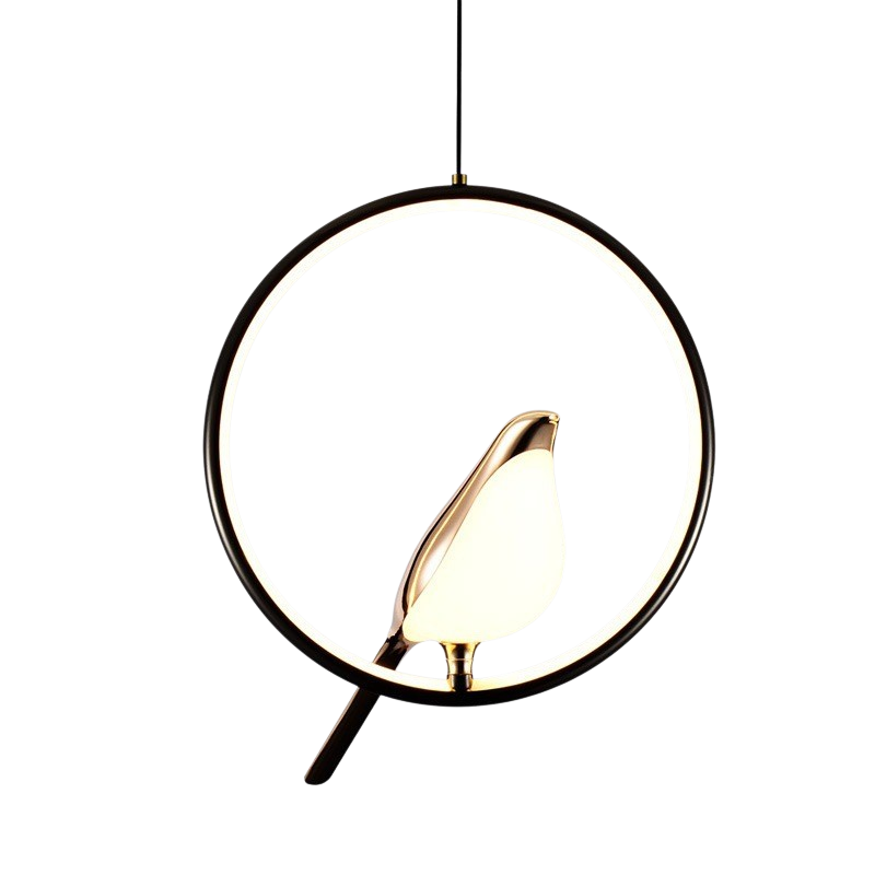 BowLift | Modern Pendant Lamp with Bird Motif - Adjustable Height, Ideal for Dining Room and Living Room Lighting