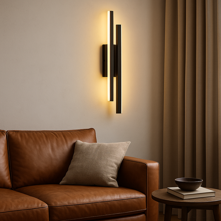 BowLift | Modern LED Wall Sconce with Warm Light, Minimalist Design for Dining Room and Bar, 50x8 cm