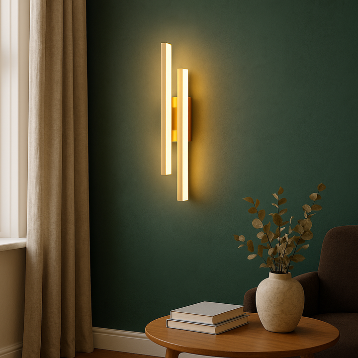 BowLift | Modern LED Wall Sconce with Warm Light, Minimalist Design for Dining Room and Bar, 50x8 cm