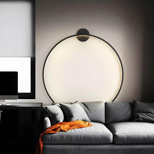 BowLift | Modern Wall Sconce Jadis Ring with LED Strips – Scandinavian Design for Living Room and Dining Room, Round Shape
