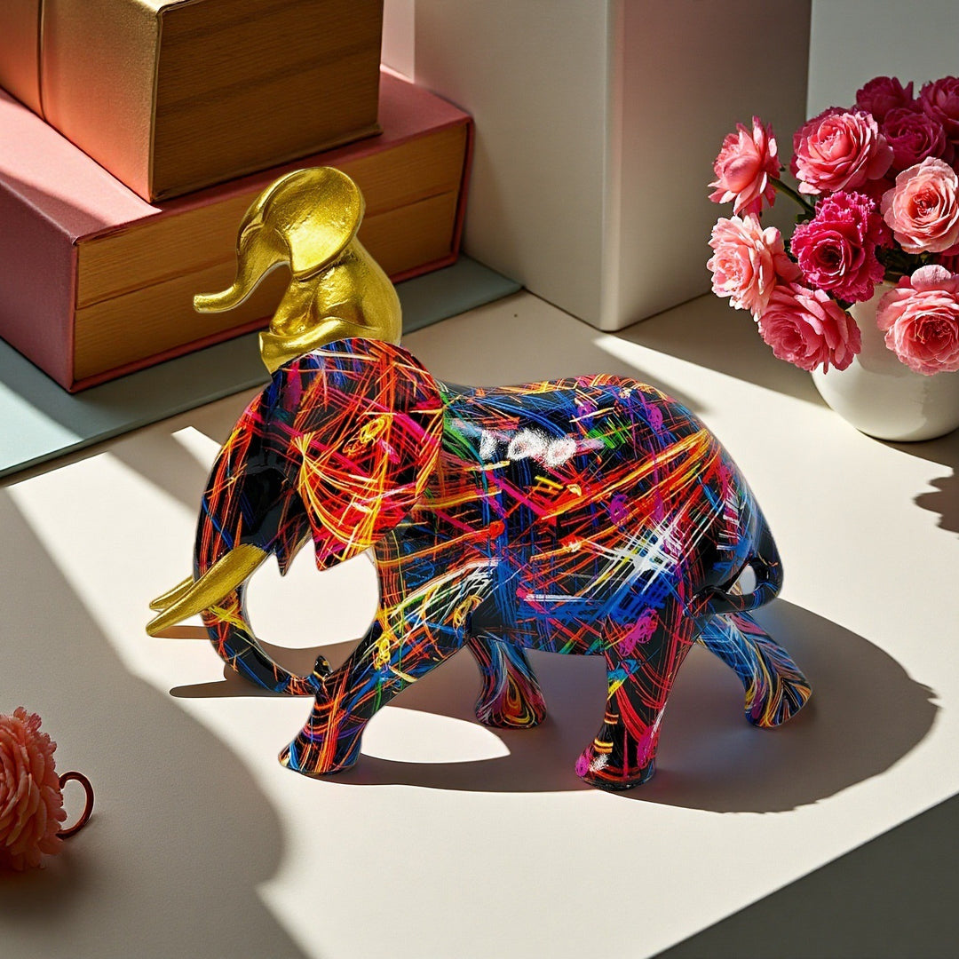 Decorative Elephant Figurine Bowlift