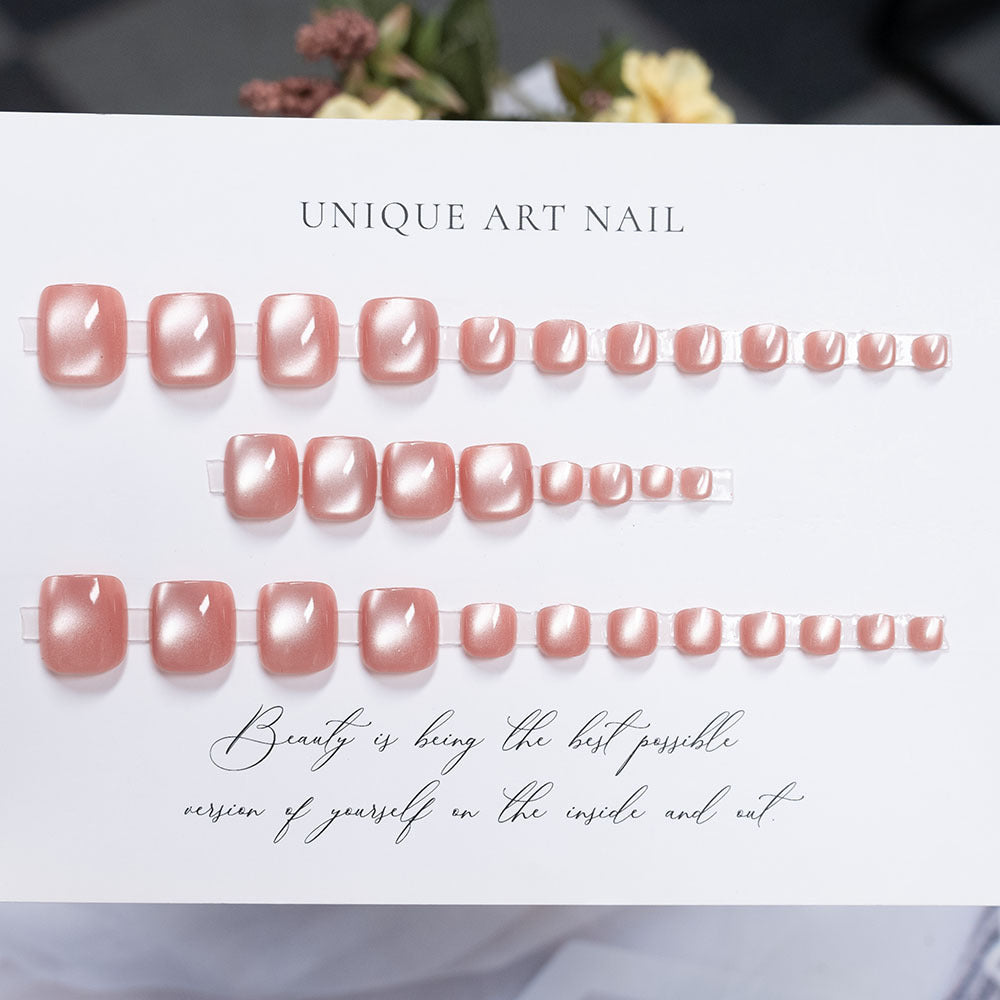 Elegant Press-On Toe Nail Art Bowlift