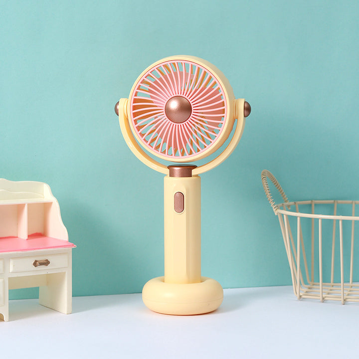 Ladies Portable Hand Fan with Flexible Design Bowlift