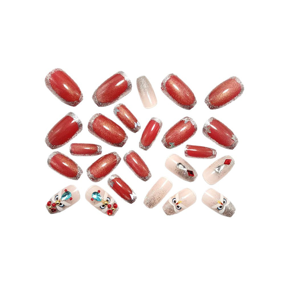 Artificial nails with luxurious 3D decorations Bowlift