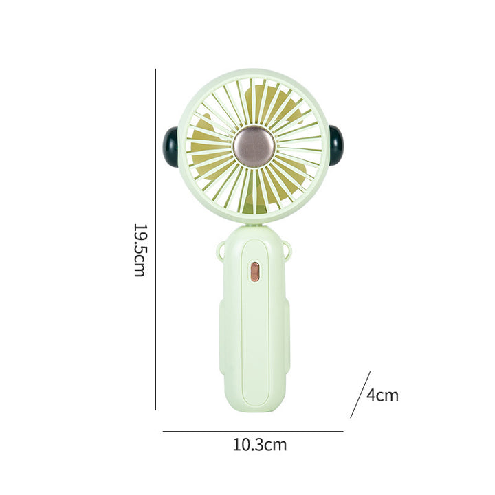 Ladies Portable Hand Fan with Cute Design Bowlift