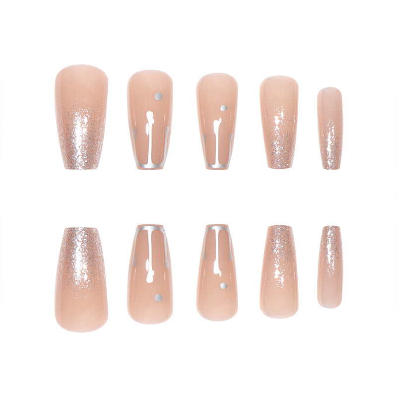 Glamorous Glitter Gradient Stiletto Nails Bowlift