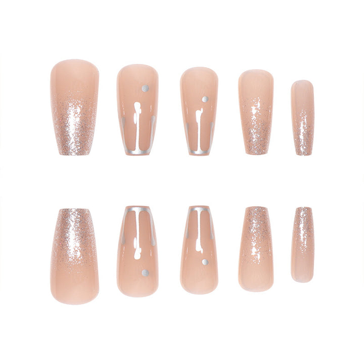 Glamorous Glitter Gradient Stiletto Nails Bowlift
