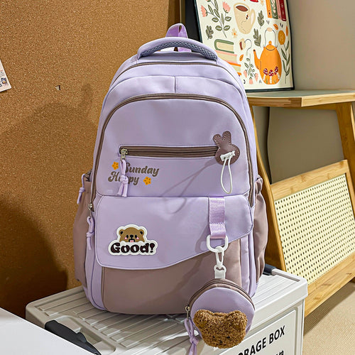 Cute Animal-Themed School Backpack Bowlift