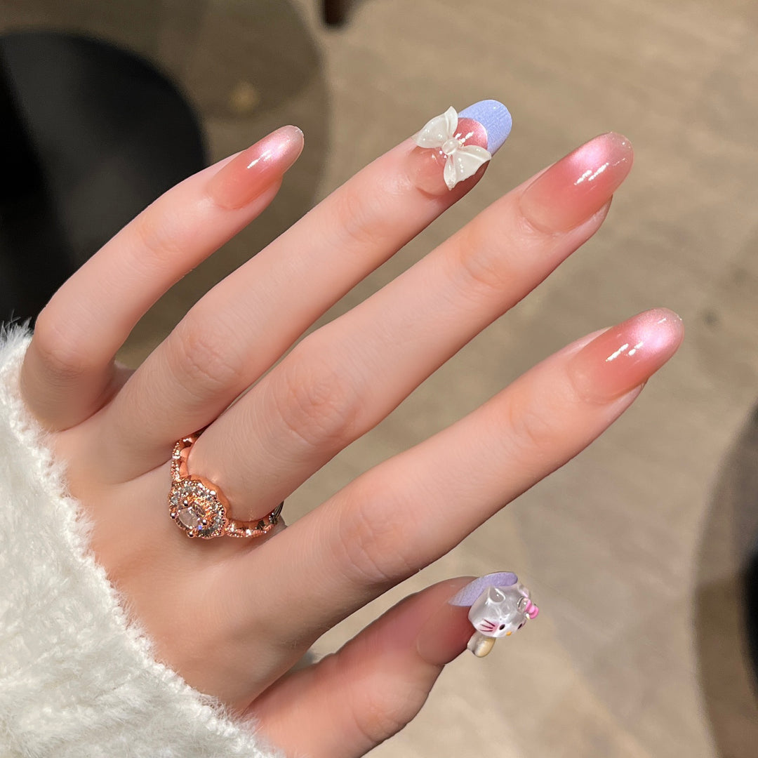 Artistic Press-On Nails Bowlift