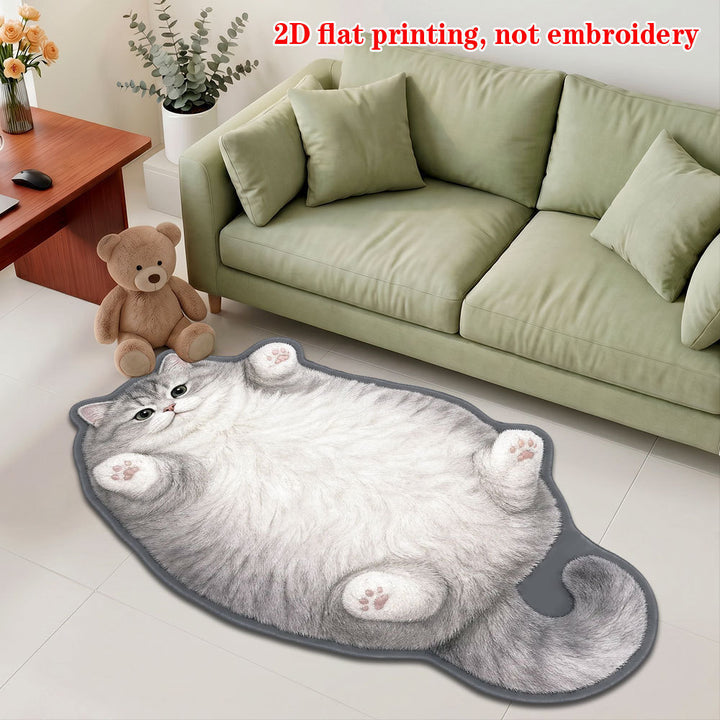 Plush Cartoon Cat Carpet