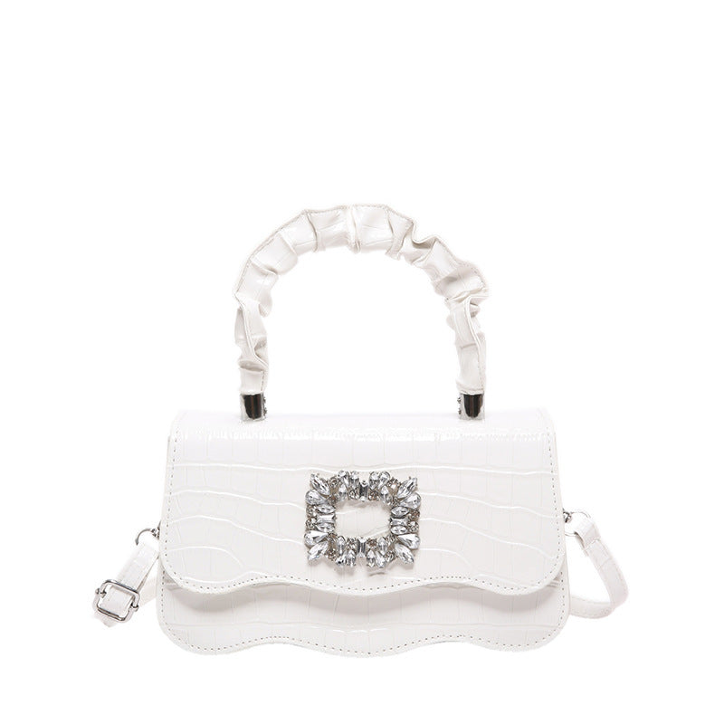 Glamorous Crocodile Texture Evening Handbag Bowlift