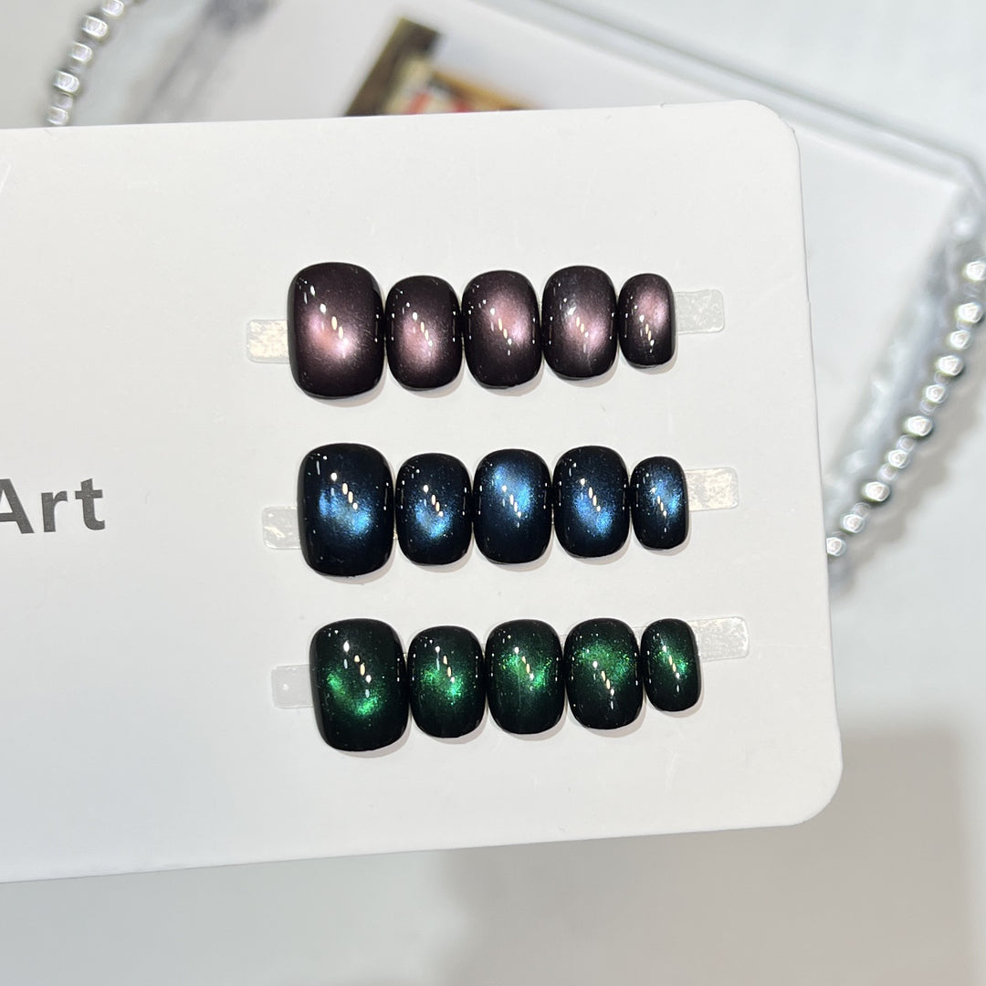 Galaxy Effect Press-On Nail Set Bowlift