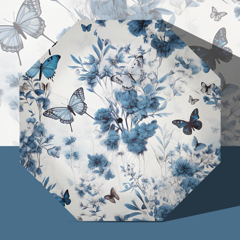 Ladies elegant umbrella with floral design Bowlift