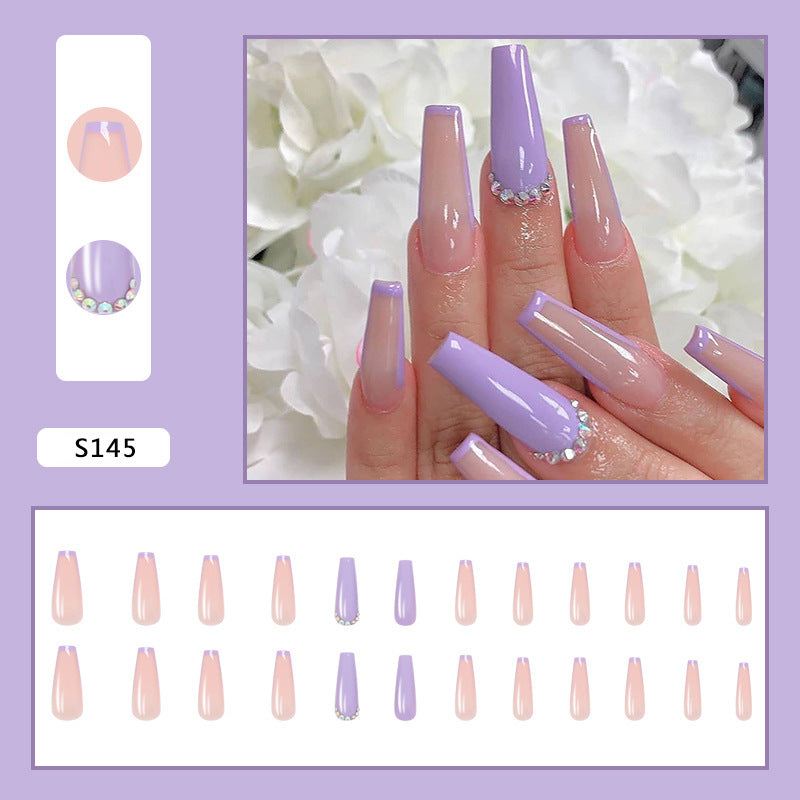 Artificial nail set with elegant and sparkling design Bowlift