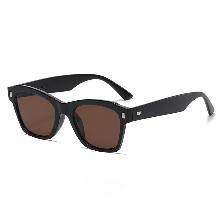 Women's fashionable sunglasses with transparent frame and high-quality UV protection Bowlift