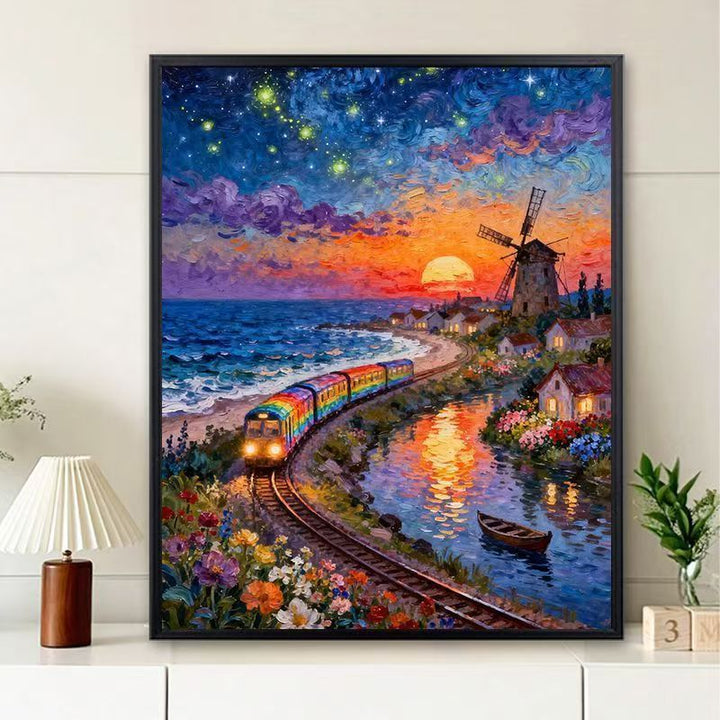 Vibrant Scenic Sunset Wall Art Bowlift