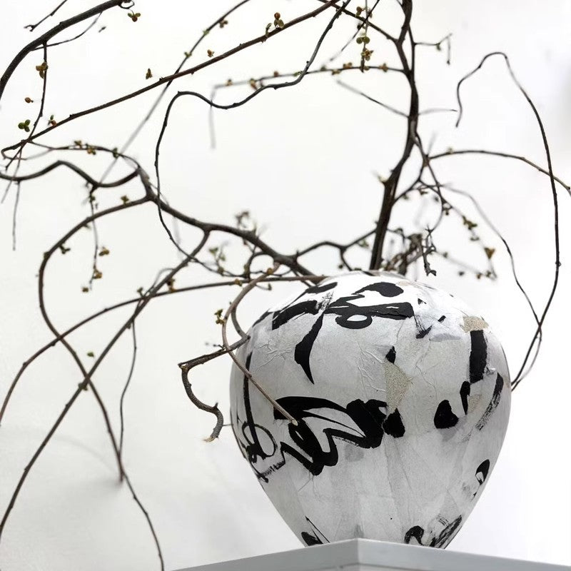 Contemporary Decorative Golden Globe Vase