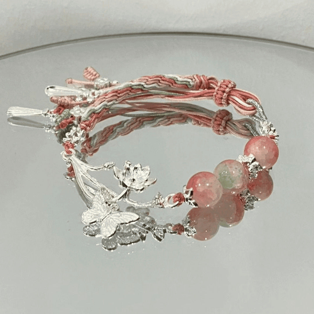 Adjustable Gemstone Charm Bracelet Bowlift